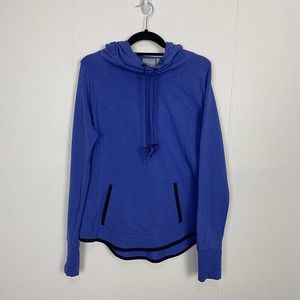 Athleta Sweatshirt Women’s Hoodie Blue Pullover With Pocket Size Medium.